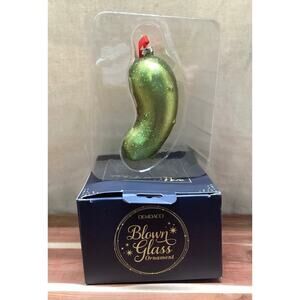 Blown glass pickle ornaments